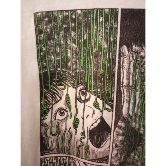 Junji Ito Green Drip Long Sleeve Shirt Manga Anime Size Large Limited Release - Picture 10 of 11